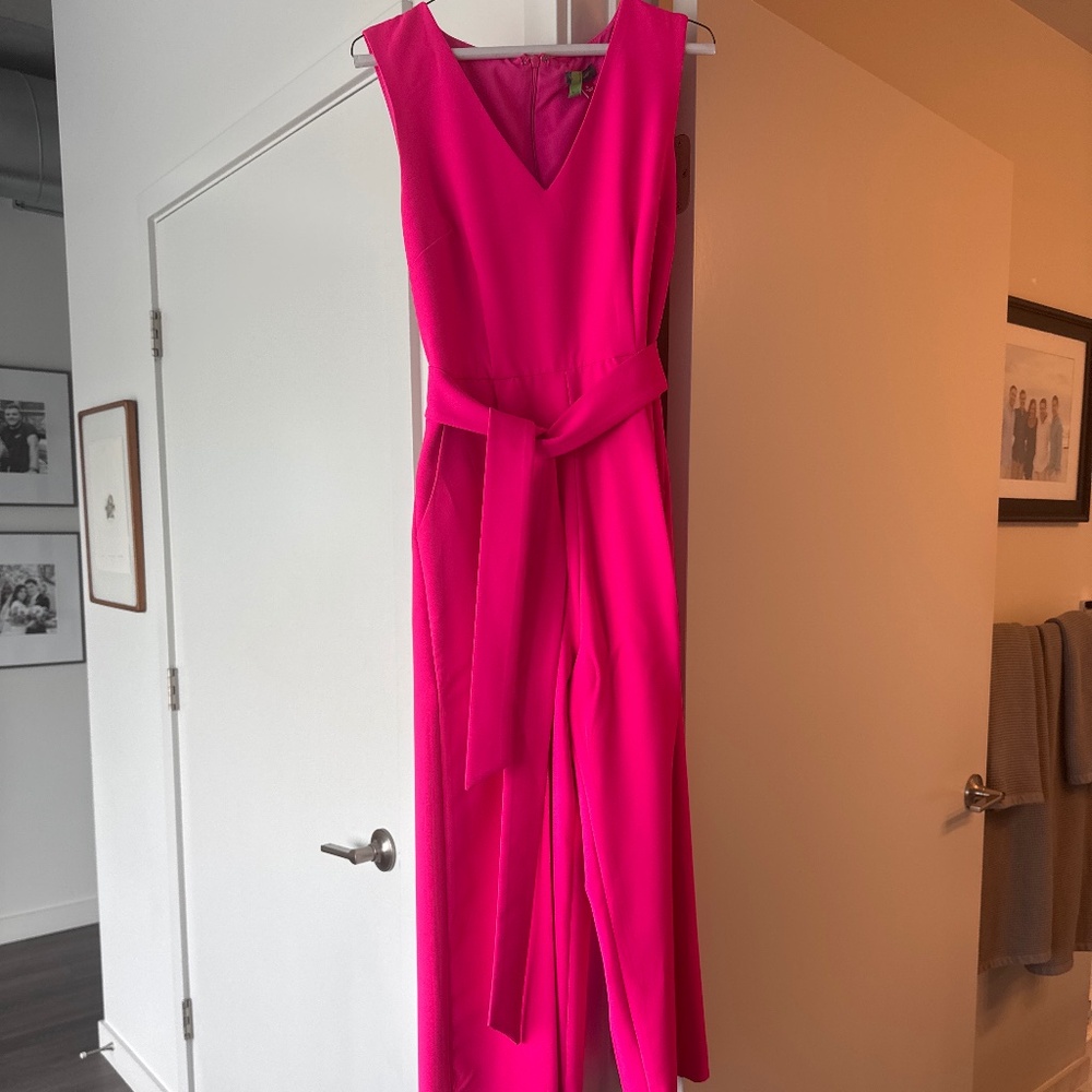 Vince Camaro hot pink jumpsuit